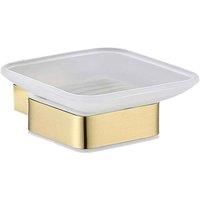 Aquarius Ft Series Soap Dish And Holder In Brushed Brass