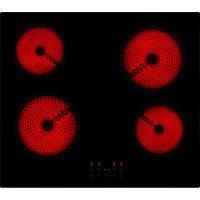 Willow WCH60T 60cm Ceramic Hob, Electric Hob Cooktop with 4 Cooking Zones, Built In Touch Control, Child Lock, Easy To Clean, Black