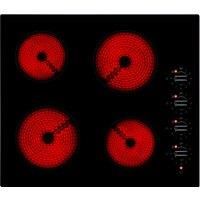 Ceramic Hob 60cm Hardwired with 4 Cooking Zones Rotary Dials - Willow WCH60D