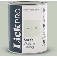 LickPro Max+ 1Ltr Green 09 Matt Emulsion Paint (728TM)