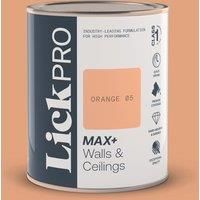 LickPro Max+ 1Ltr Orange 05 Matt Emulsion Paint (735TM)