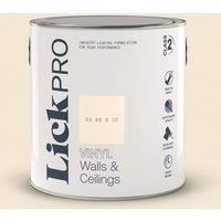 LickPro 2.5Ltr White BS 08 B 15 Vinyl Matt Emulsion Paint (889TM)