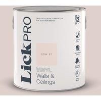 LickPro 2.5Ltr Pink 07 Vinyl Matt Emulsion Paint (409TM)