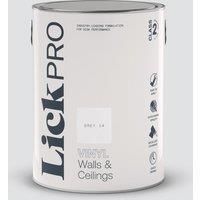 LickPro 5Ltr Grey 14 Vinyl Matt Emulsion Paint (356TM)