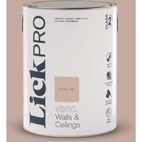 LickPro 5Ltr Pink 08 Vinyl Matt Emulsion Paint (600TM)