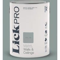 LickPro 5Ltr Teal 01 Vinyl Matt Emulsion Paint (718TM)