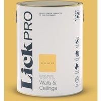 LickPro 5Ltr Yellow 03 Vinyl Matt Emulsion Paint (785TM)