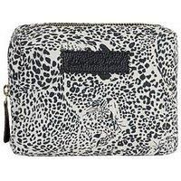 Maya Hidden Leopard Cosmetic Bag in Cream - One Size