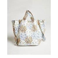 Tara Hidden Leopard Tote Bag in Cream - One Size