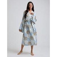 Lily & Lionel Corina Summer Patchwork Print Robe - Ecru - Multi