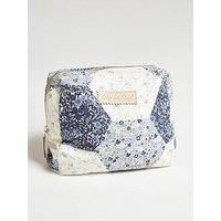 Maya Aster Patchwork Cosmetic Bag in Blue - One Size