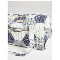 Sia Aster Patchwork Overnight Bag in Blue - One Size