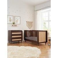 Tutti Bambini Japandi 2 Piece Furniture Room Set - Warm Walnut