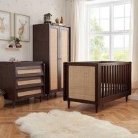 Tutti Bambini Japandi 3 Piece Furniture Room Set - Warm Walnut