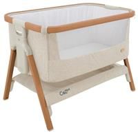 Tutti Bambini Cozee Bedside Crib - Scandinavian Walnut/Ecru