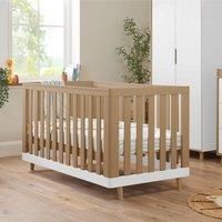 Tutti Bambini Hygge Mini Cot Bed - Light Oak White Sand