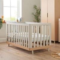 Tutti Bambini Hygge Cot Bed - Light Oak White Sand