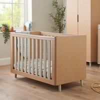 Tutti Bambini Fika Mini Cot Bed - Light Oak White Sand