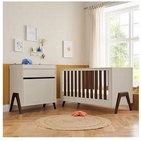 Tutti Bambini Fuori 2 Piece Furniture Room Set - White Sand/Walnut