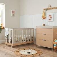 Tutti Bambini Hygge Mini 2pc Room Set - Light Oak White Sand