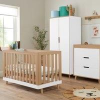 Tutti Bambini Hygge Mini 3pc Room Set - White Light Oak