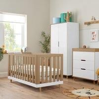 Tutti Bambini Hygge 3pc Room Set - White Light Oak