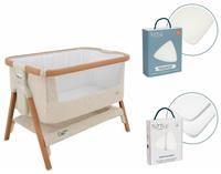 Tutti Bambini Cozee Bundle Walnut Bedside Crib-White