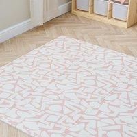 Tutti Bambini Infinity Baby Play Mat - 6-Piece Soft Play Puzzle Baby Mats for Floor Play, Cushioned & Non-Slip EVA Foam Play Mat, Wipe-Clean Baby Playmat, Baby Mat Oddity Blush (180 × 120 cm)
