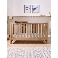 Tutti Bambini Modena Oak Cot Bed With Cot Top Changer And Mattress