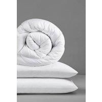 Slumberdown Anti Allergy All Seasons 15 Tog Super King Duvet - 4.5 Tog Summer Plus 10.5 Tog All Year Round 3 in 1 Combination Quilt, 2 Pillows - Soft Cover, Machine Washable, Size (260cm x 220cm)