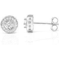 Halo Earrings Silver