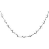 Say It With Diamonds Winged Necklace - Silver