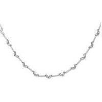 Say It With Diamonds Winged Necklace - Silver