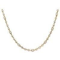 Say It With Diamonds Mixed Shape Necklace - Yellow Gold