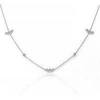 Say It With Silver Zodiac Necklace With Cz Stones