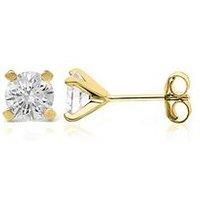 Say It With Classic Claw Set Earrings - Yellow Gold Plated