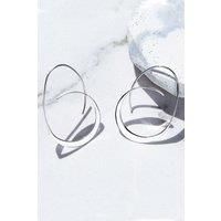 Tapered Sterling Silver Hoop Earrings