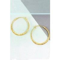 Hammered Sterling Silver Small Hoop Earrings
