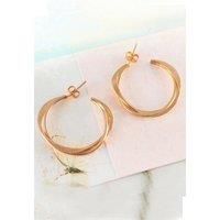 Interwoven Sterling Silver Hoop Earrings
