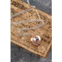 Sterling Silver Heart and Pearl Locket Necklace