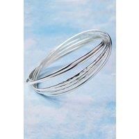 Russian Multi Band Sterling Silver Bangle