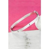 Solid Sterling Silver Screw Accent Bangle