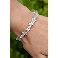 Otis Jaxon London Women's Peppercorn Chunky Sterling Silver Bracelet | Size: Medium