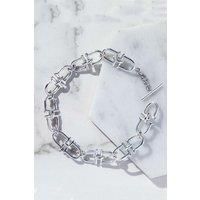 Equine Charm Monogrammed Chunky Sterling Silver Bracelet