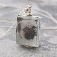 Square Sterling Silver Photo Locket