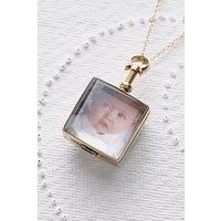 Square Sterling Silver Photo Locket