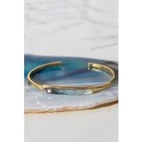 Labradorite Sterling Silver Adjustable Bangle