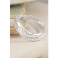 Sterling Silver Unisex Hammered Russian Wedding Ring