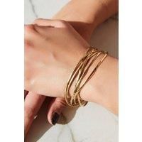 Gold Russian Sterling Silver Stacking Bangle