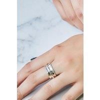 Cone Hammered Sterling Silver Spinning Ring